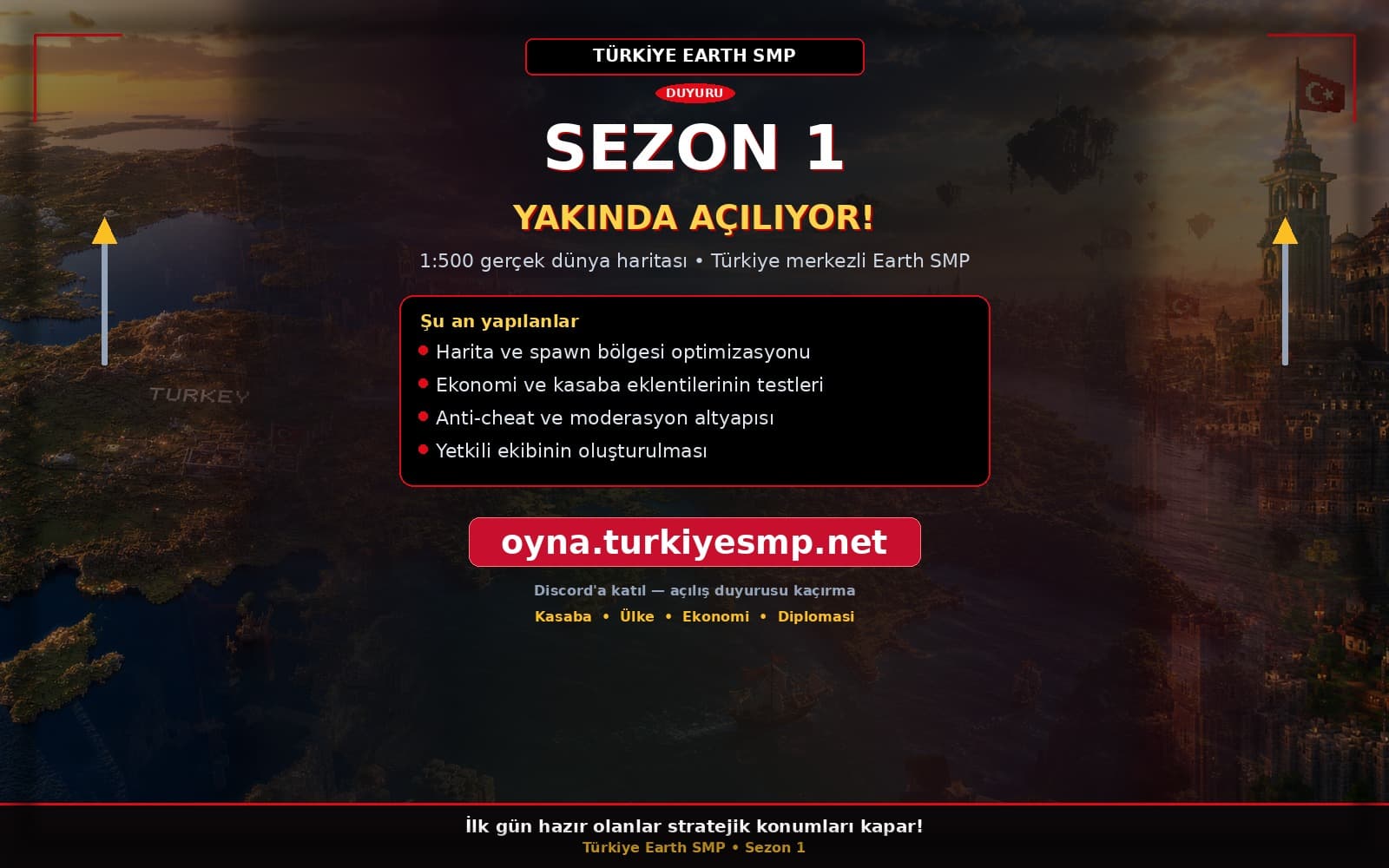 Sezon 1 Yakında Açılıyor!